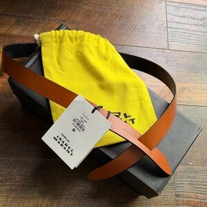 Isabel Marant Brown/Black reversable Leather Belt